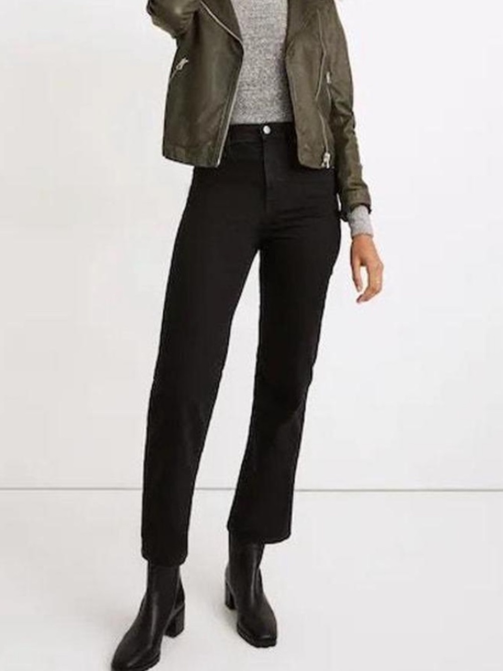 Madewell slim wide leg crop lunar wash 23